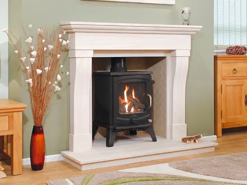 Fireplaces on display in our showroom